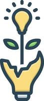 color icon for attempts vector