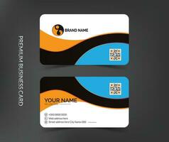 Modern business card template design vector