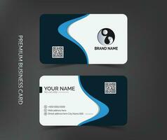 Clean professional business card template, visiting card, business card template vector