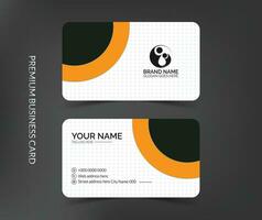 Professional business card design, Clean visiting card, Contact card and name card design template vector