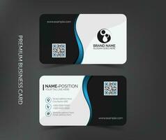 Professional business card design, Clean visiting card, Contact card and name card design template vector