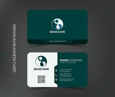 Clean professional business card template, visiting card, business card template vector