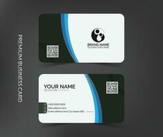 Professional business card design, Clean visiting card, Contact card and name card design template vector