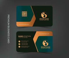 Luxury and elegant business card template design,luxury visiting card layout vector