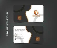 Luxury business card template design,Luxury visiting card layout vector