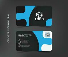 Clean professional business card template, visiting card, business card template vector