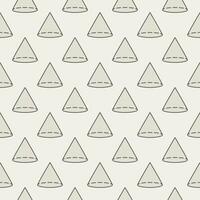 Cone Shape vector creative seamless pattern. Geometry colored background