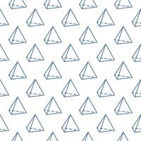 tetraedro matemáticas figura lineal sin costura modelo. geometría concepto vector antecedentes