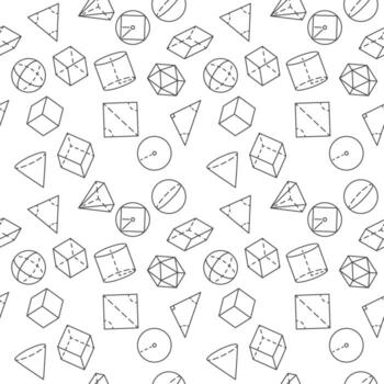 geométrico cifras modelo con vector geometría educación concepto sin costura antecedentes