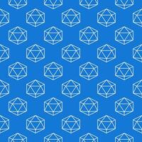 Geometric Shape line blue seamless pattern - vector Geometry concept background