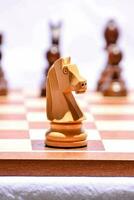 chess pieces on a chess board photo