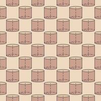 Cylinder Shape creative seamless pattern. Vector Geometry concept background