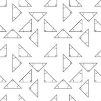 Geometry Triangle vector outline concept minimal seamless pattern