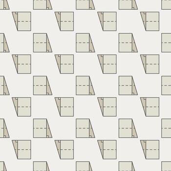 geométrico figura de colores sin costura modelo. geometría trapezoide vector antecedentes