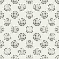 Geometry Science vector creative seamless pattern. Sphere background