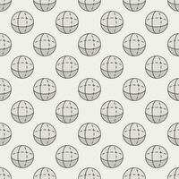 Geometry Science vector creative seamless pattern. Sphere background