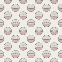 Sphere Mathematics Figure modern seamless pattern - Geometry Education vector colored background