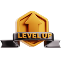 Level Up 3D Illustration for infographic, etc png