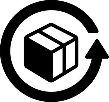 solid icon for export vector