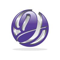 inicial logo re globo circulo diseño vector, usable para negocio y tecnología logotipos plano vector logo diseño modelo elemento