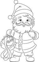 Christmas Coloring page for adult and kids vector