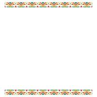 Black History Month Ethnic Pattern and Frame Element Design Collection vector