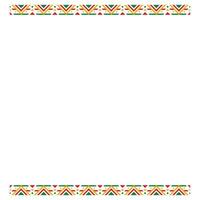 Black History Month Ethnic Pattern and Frame Element Design Collection vector