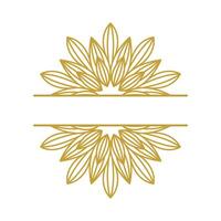 Mandala Flower Stock Element Collection Set vector