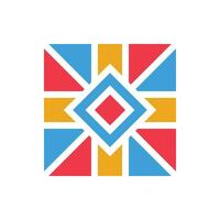 Mosaic Frame Element Vector Design