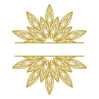 Mandala Flower Stock Element Collection Set vector