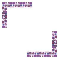 Mosaic Frame Element Vector Design