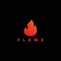 flame fire logo icon template vector