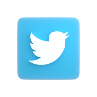 3d icon logo twiter png