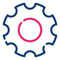 Settings icon illustration for UIUX, web, app, infographic etc vector