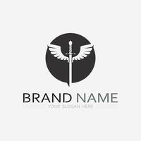 Wings logo vector icon symbol illustration design template