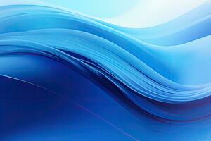 abstract blue background with some smooth lines in it see more in my portfolio, Saturated Abstract Blue Background, AI Generated photo