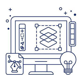 An editable design icon of layers vector