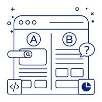 Vector design of a b test