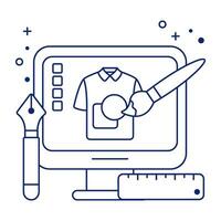 An icon design of shirt design vector