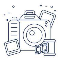 A unique design icon of photography vector