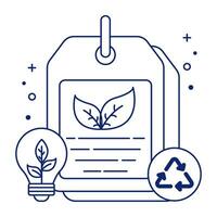 prima descargar icono de eco etiqueta vector