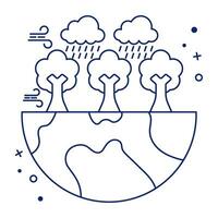 Forest rainfall icon in perfect design vector