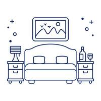 Premium download icon of bed vector