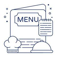 Premium download icon of food menu vector