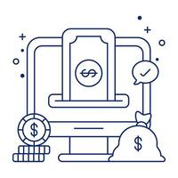 Perfect design icon of money withdrawal vector