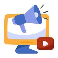 A perfect design vector of video marketing