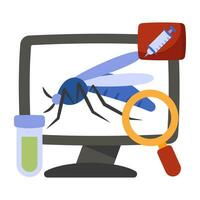 Perfect design icon of mosquito analysis vector