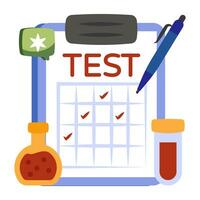 Vector design of medical test report