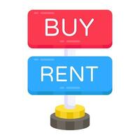 Premium download icon of rent board vector
