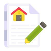 A unique design icon of property paper vector